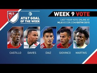 Top 5 MLS Goals | AT&T Goal of the Week (Wk 9)