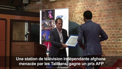 Une station TV afghane menacée par les Talibans gagne 1 prix AFP