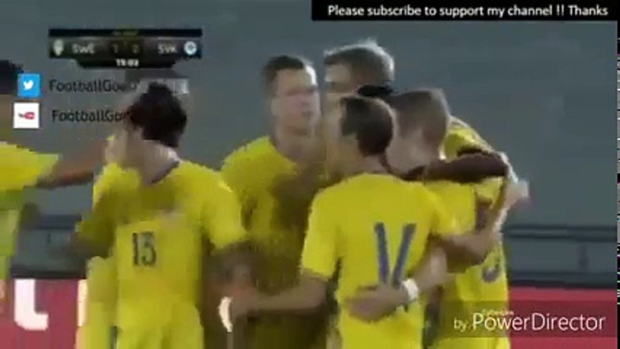 Sweden vs Slovakia 5-0 All Goals & Highlights (Friendly Match) [12.01.2017]