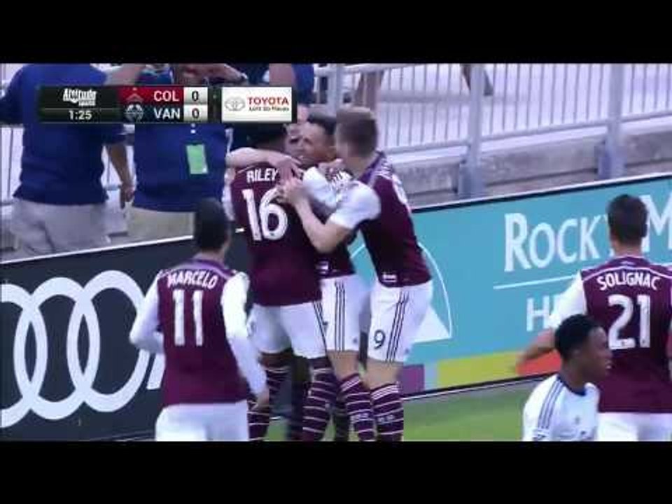 GOAL: Vicente Sanchez opens the scoring early against Vancouver