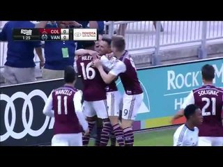GOAL: Vicente Sanchez opens the scoring early against Vancouver