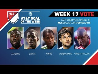 Top 5 MLS Goals | AT&T Goal of the Week (Wk 17)