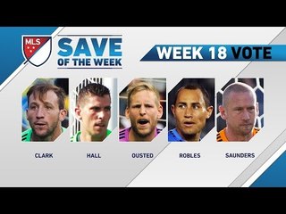 Top 5 MLS Saves | Save of the Week (Wk 18)
