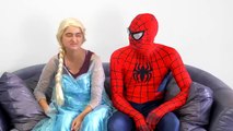 Epic Spiderman vs Frozen Elsa Battle Funny Super Heroes Movie in Real Life