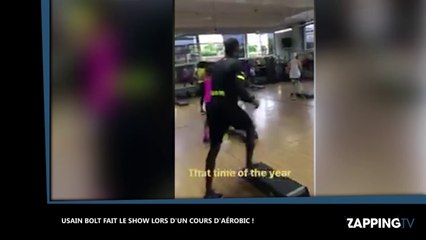 Quand Usain Bolt fait le show lors d’un cours d’aérobic (vidéo)