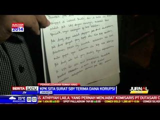 KPK Sita Surat SBY Terima Dana Korupsi