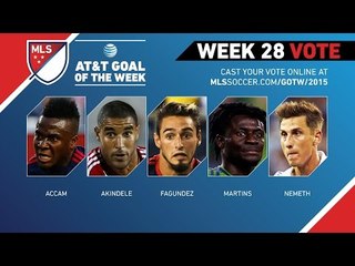 Top 5 MLS Goals | AT&T Goal of the Week (Wk 28)