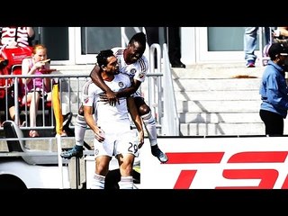 GOAL: Gilberto makes it look easy as he hooks one past Shuttleworth