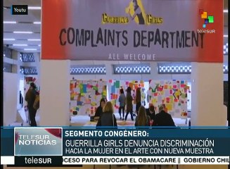 Guerrilla Girls denuncia discriminación a la mujer en el arte