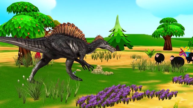 Crazy Giant Dinosaurs Cartoons Fighting And Singing Finger Family And Top Children Nursery Rhymes