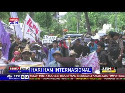 Petani NTB Berdemo Memperingati Hari HAM Sedunia