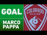 GOAL: Marco Pappa thunders home a winning volley