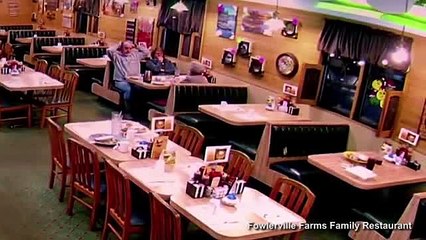 Dramatic moment when Car smashes into restaurant. Miraculously injuring no one