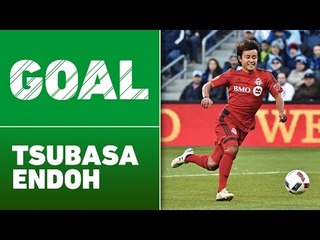 Tsubasa Endoh First MLS Goal from Giovinco Assist