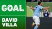 GOAL: David Villa Volleys in Pirlo Corner Kick