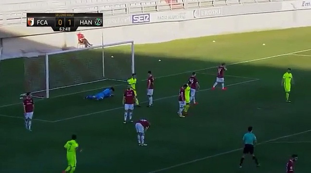 Augsburg - Hannover 96 1-1. Raul Bobadilla Tor. Friendly 12-01-2017