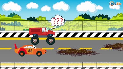 La Voiture de police en action en français Jeu d'assemblage: Voitures de construction Pour Enfants