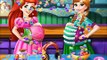 Beautiful Disney Princesses Ariel & Anna Pregnant BFFs Game Video Great Baby Games & Pregnant Moms