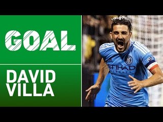 GOAL: David Villa finishes off Andrea Pirlo’s brilliant pass