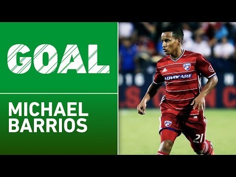 GOAL: Michael Barrios scores after a wonderful Rosales flick