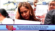 Reconstrucción de los hechos de la muerte del periodista Robert Salazar