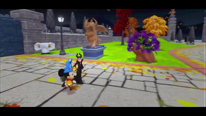 HALLOWEEN Hulk Disney' s Mickey Mouse and Scary Maleficent in Monster Haunted Mansion Horror !