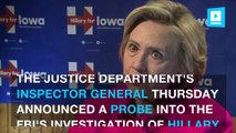 FBI, Justice Dept. face probe over handling of Clinton email investigation