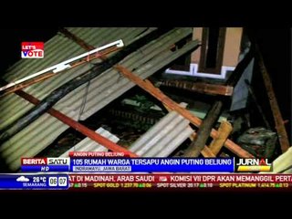 105 Rumah di Indramayu Rusak Dihantam Puting Beliung