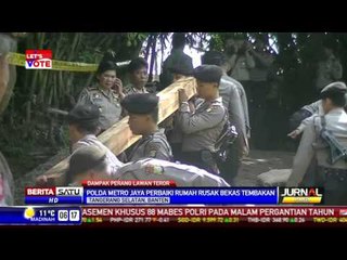 Polisi Perbaiki Rumah Rusak Akibat Penggerebekan Teroris Ciputat