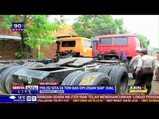 Polisi Indramayu Sita 24 Ton Gas Oplosan Siap Jual