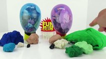 WILD KRATTS PLUS PJ MASKS!! Play-Doh Surprise Eggs Doubled! CATBOY & CREATURE POWER LION CHRIS! PBS!