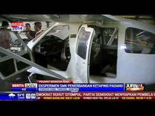 Pelajar SMK Penerbangan Padang Eksperimen Pesawat Bermesin Mobil
