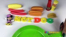Hot Dog Meal Playset Food Toys for Kids Learn Counting Spelling Minnie Mouse Crystal Surprise Babies