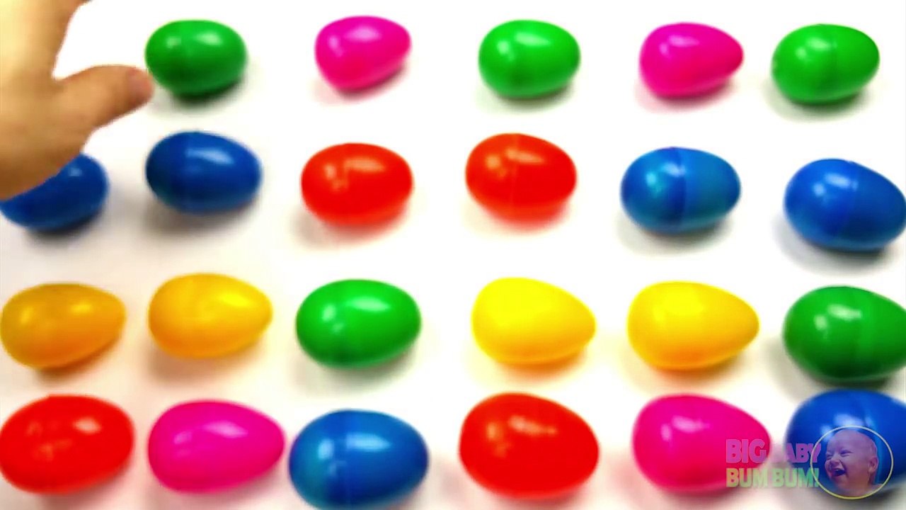 Learn Patterns with Surprise Eggs! Opening Surprise Eggs filled with Toys! Lesson 1