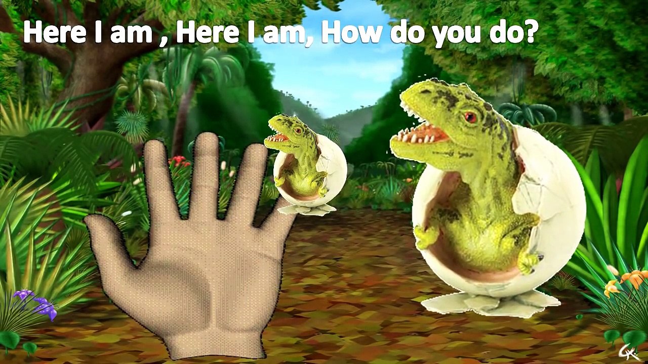 Dinosaur Finger Family 3D (Daddy Finger) Song Nursery Rhyme Kids