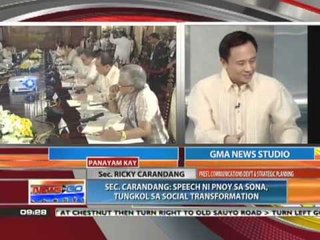 News to Go interviews -- Sec. Ricky Carandang