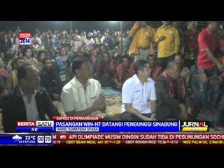 Pasangan Win-HT Kunjungi Pengungsi Sinabung