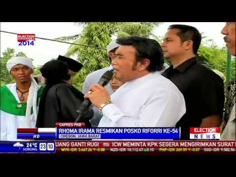 Rhoma Irama Tebar Pesona di Cirebon