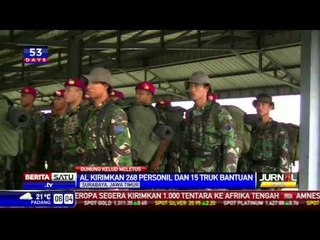 TNI AL Surabaya Kirim Pasukan dan Truk ke Kediri