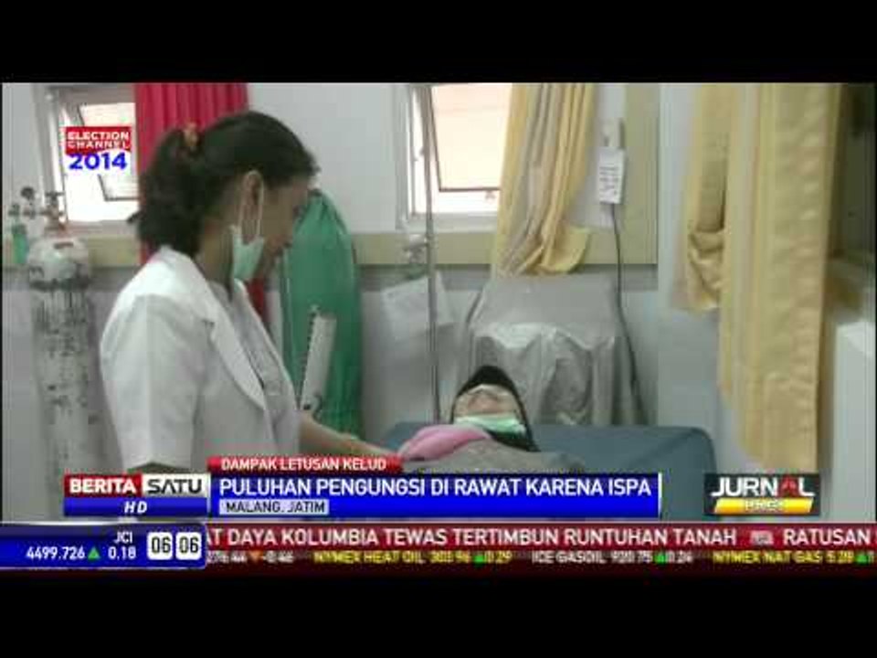 60 Pengungsi Kelud Alami Gangguan Pernapasan
