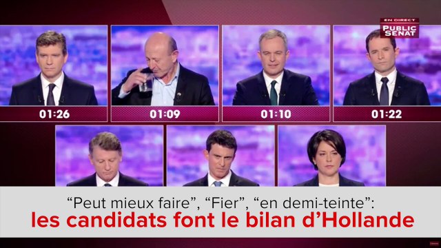 Primaire à gauche: peut mieux faire , le bilan de Hollande vu par les candidats