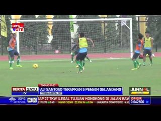 Timnas U-23 Berlatih Materi Permainan Bertahan