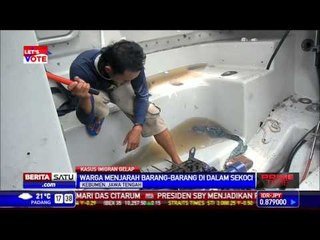 Peralatan Sekoci Imigran Gelap Dijarah Warga