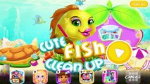 Cleaning Android and IOS Game Video for Kids Cute Fish Clean Up Home Gameplay