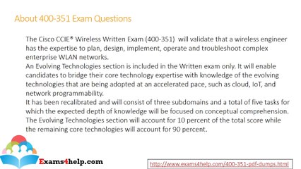 400-351 Practice Test Dumps