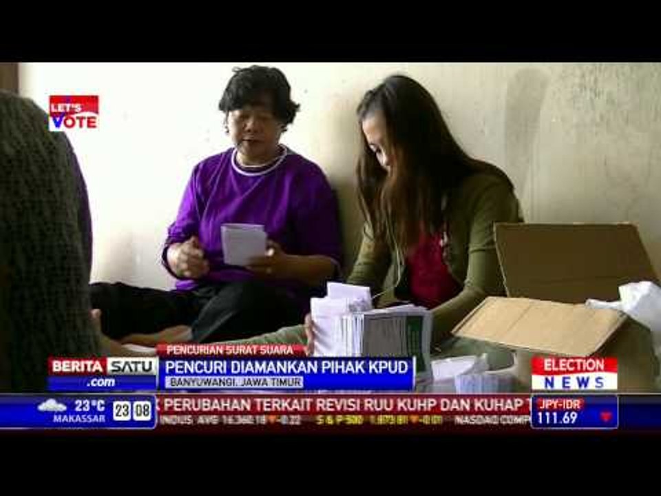 KPU Banyuwangi Tangkap Warga Pembawa Surat Suara Pemilu