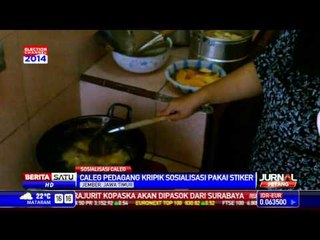 Caleg Nasdem di Jember, Sosialisasi Pakai Keripik dan Stiker