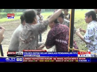 Polresta Depok Gelar Simulasi Pengamanan TPS