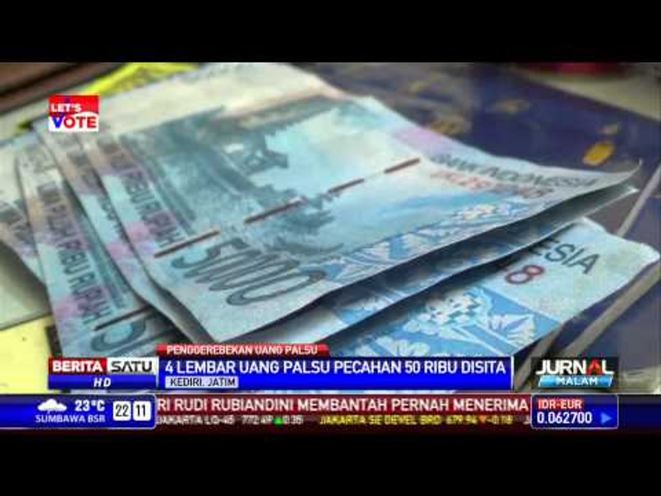 Polisi Kediri Gerebek Lokasi Pembuat Uang Palsu