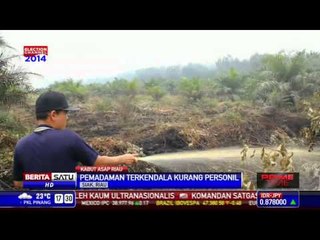 Kebakaran Lahan Sawit di Siak Meluas